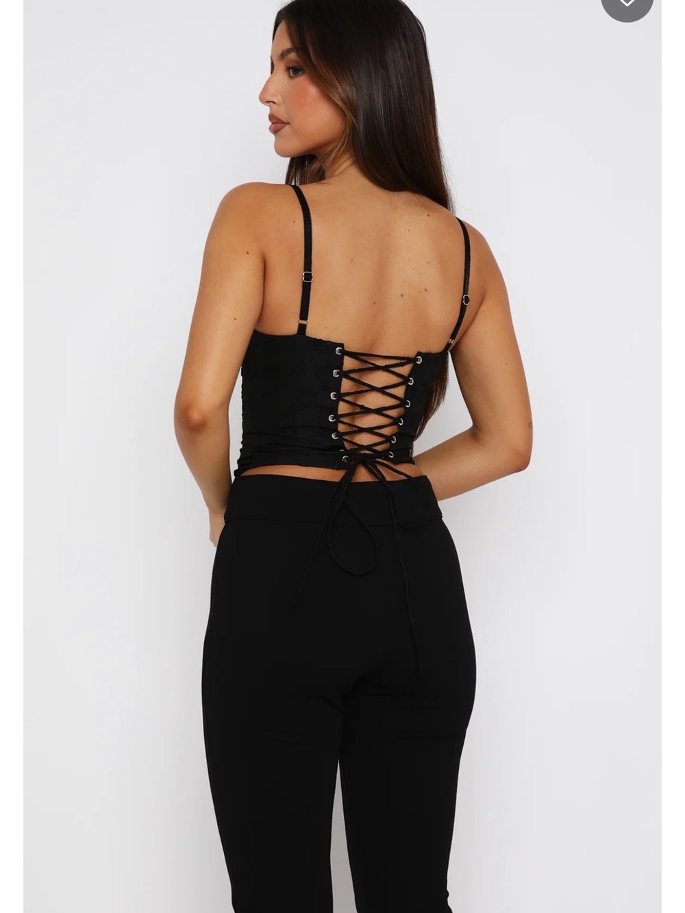 White Fox Broken dreams bustier Black - Picture 2 of 6